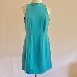 Princess High Neck Sleeveless Mini A-Line Dress
